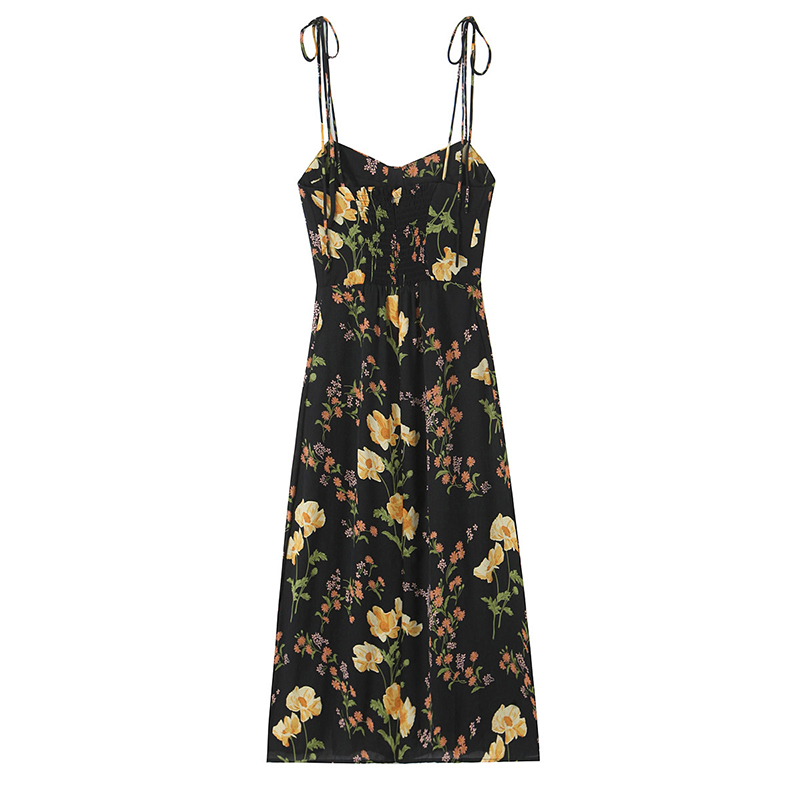 YENKYE French Style Vintage Fl - French Vintage Floral Midi Dress 评论和价格
