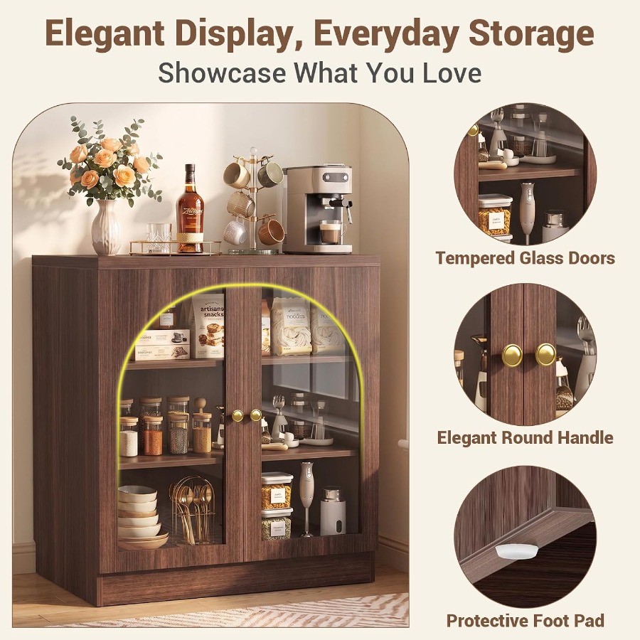 31.5 Sideboard Buffet Cabinet  - Tops 评论和价格