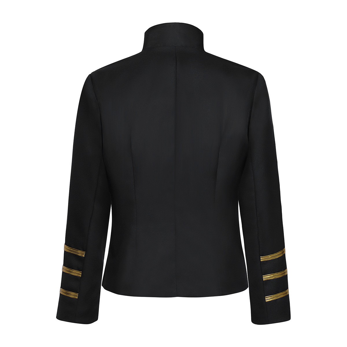 Stand Collar Double Breasted T - Tops 评论和价格